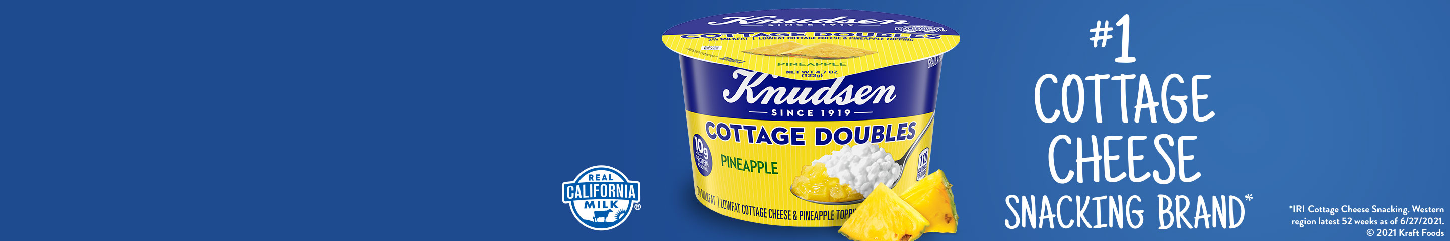 Knudsen cottage doubles, pineapple